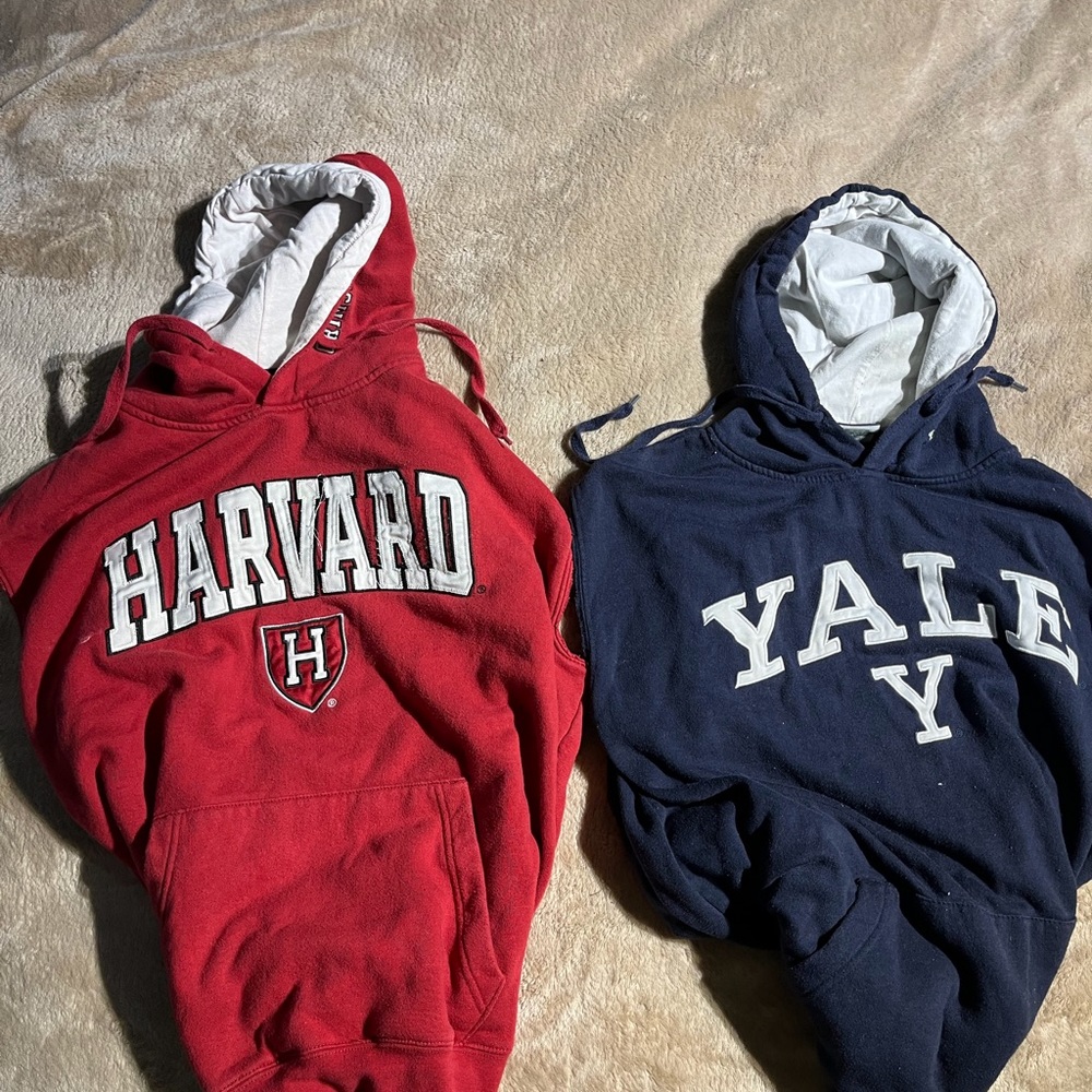 Collegiate hooded large vests pair one price !